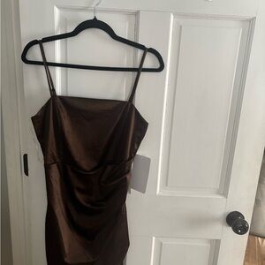 Honey and Rosie Chocolate Mini Dress